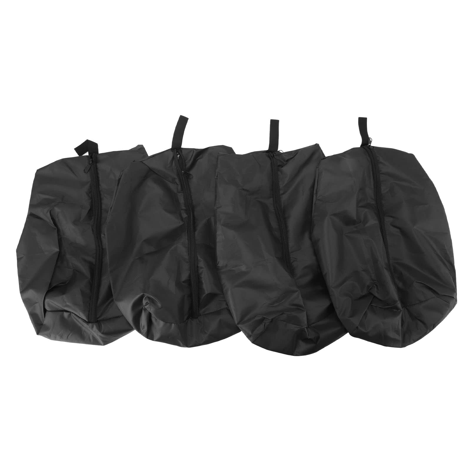 BOTEGRA Waterproof Travel Shoe Bag with Zipper - Durable Black Shoe Organizer for Luggage (43x23cm) - Perfect for Gym, Vacation & Business Trips