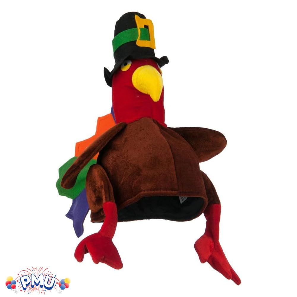 Turkey Hat for Men - Fun Thanksgiving Costume Accessory for Parties & Festive Gatherings