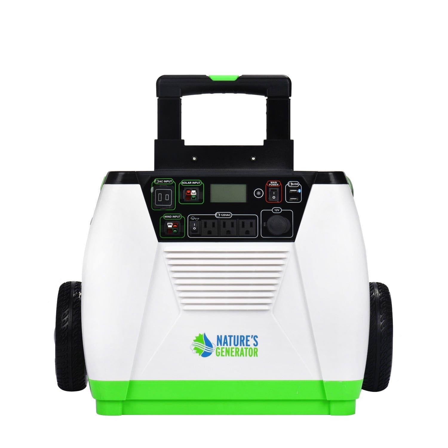 Nature's Generator - Portable Solar Power Generator for Home & Outdoor Use | Emergency Backup, Camping, RV, Off-Grid Living | Clean Energy Solution