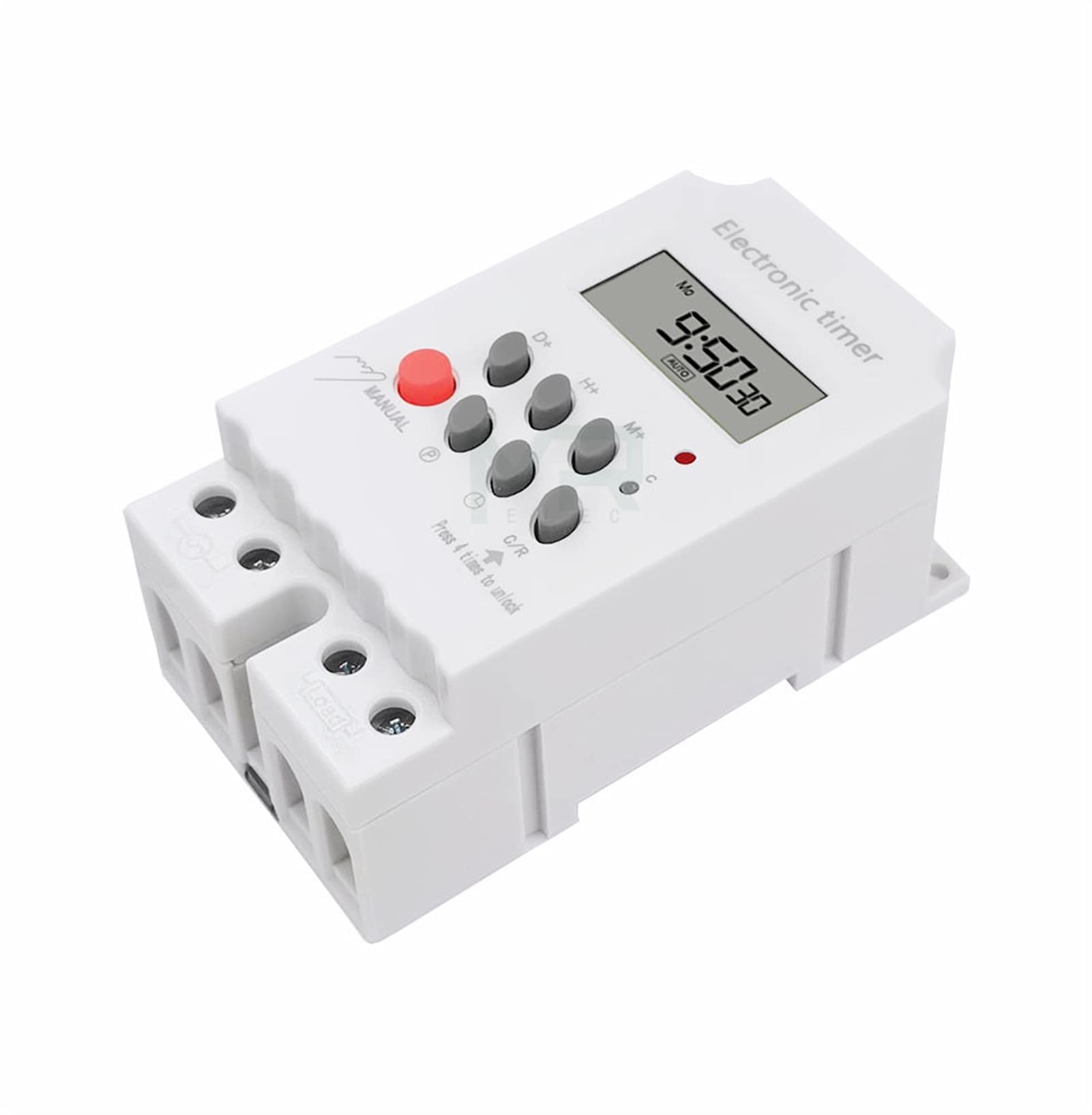 CZKE KG316T-II Digital Programmable Timer Switch 25A 220V DIN Rail Mount for Home & Industrial Automation - Perfect for Lighting, HVAC, and Equipment Control