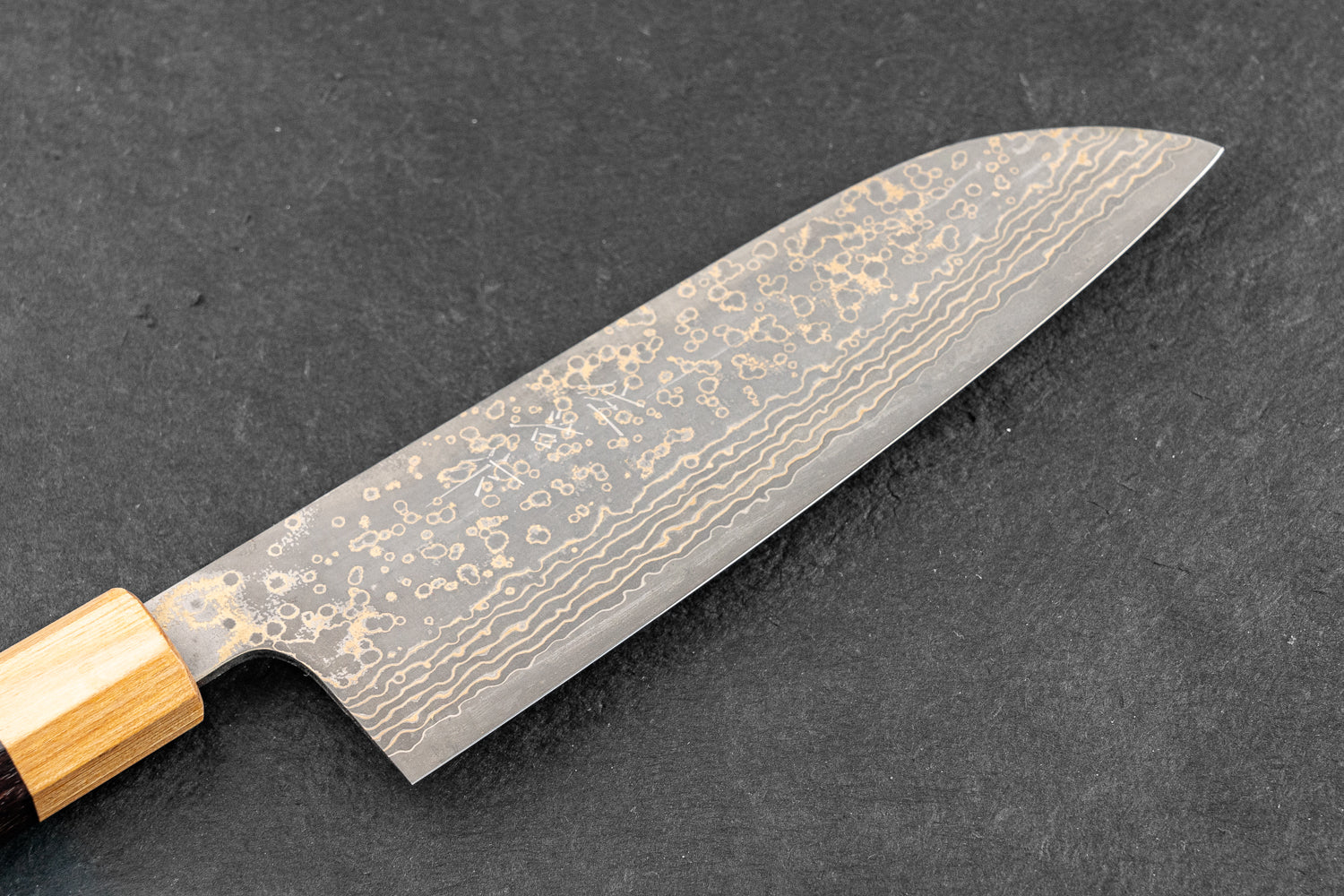 Takeshi Saji VG10W Shinchu Damascus Wa Santoku Knife 165mm - Premium Japanese Chef Knife for Slicing, Dicing & Chopping - Perfect for Home Cooks & Professional Chefs