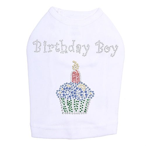 Birthday Boy Rhinestone Tank Top for Men - Sparkling Party Outfit in Multiple Colors - Perfect for Birthday Celebrations, Bachelorette Parties & Festive Events