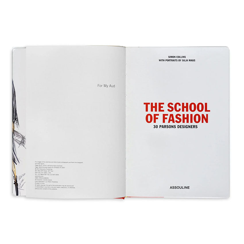 Assouline The School of Fashion: 30 Parsons Designers - Fashion Design Book for Students & Professionals | Perfect for Fashion Education, Inspiration & Coffee Table Decor