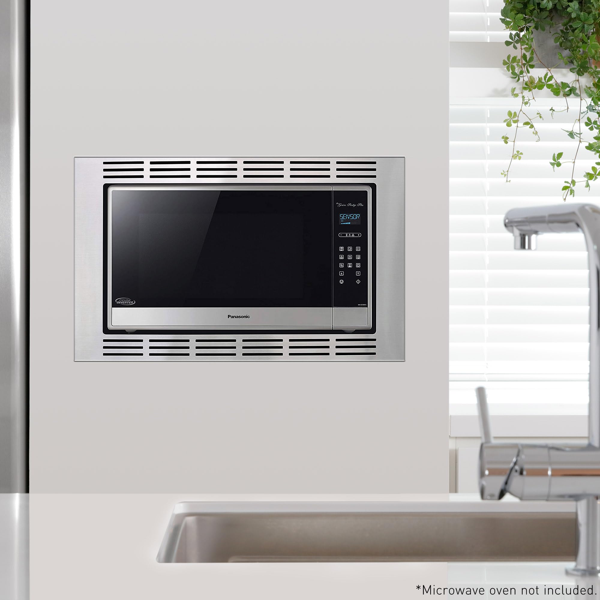 Panasonic NN-TK932SS 30-Inch Stainless Steel Trim Kit for 2.2 cu ft Microwave Ovens - Perfect for Built-In Microwave Installation in Modern Kitchens