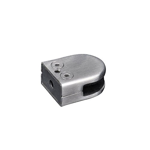 20 Pack Stainless Steel Glass Clamp Holders - Flat Glass Connection Clamps for Secure Fastening - Perfect for Glass Shelves, Tabletops, and DIY Projects