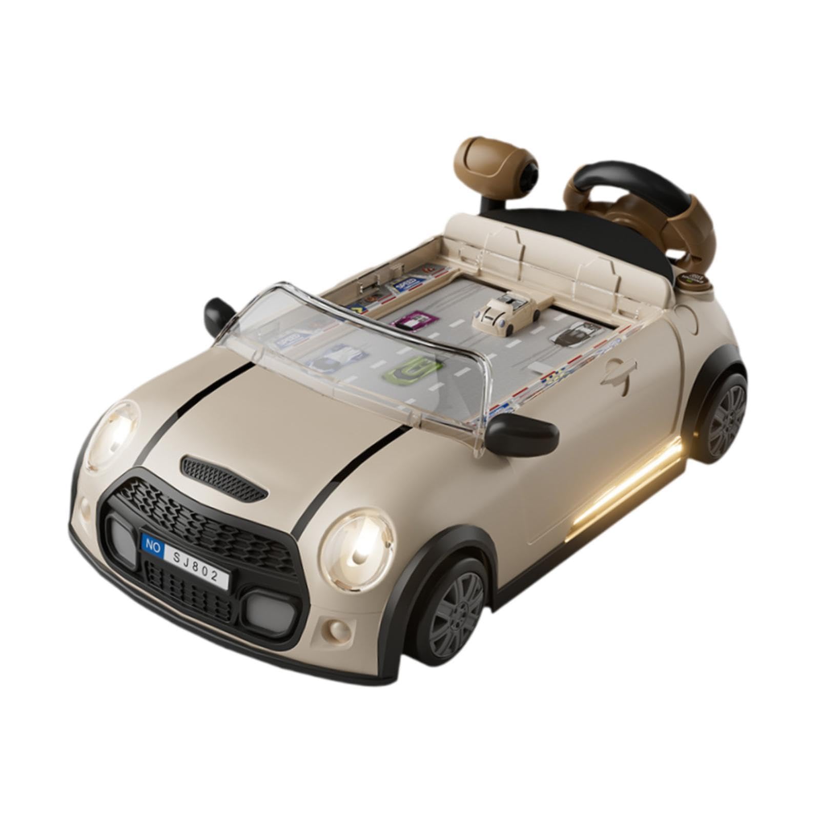 Luwecf Kids Steering Wheel Toy - Interactive Educational Driving Toy with Realistic Sounds for Toddlers & Preschoolers - Perfect for Pretend Play & Early Learning Development