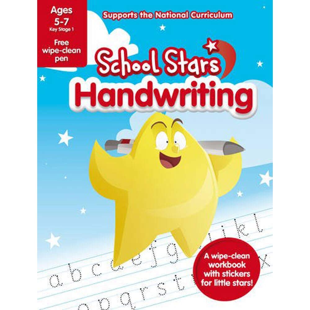 School Stars Handwriting Practice Workbook for Kids Ages 5-7 | Learn to Write Alphabet & Numbers | Perfect for Kindergarten & First Grade Students | Homeschool & Classroom Learning Activities