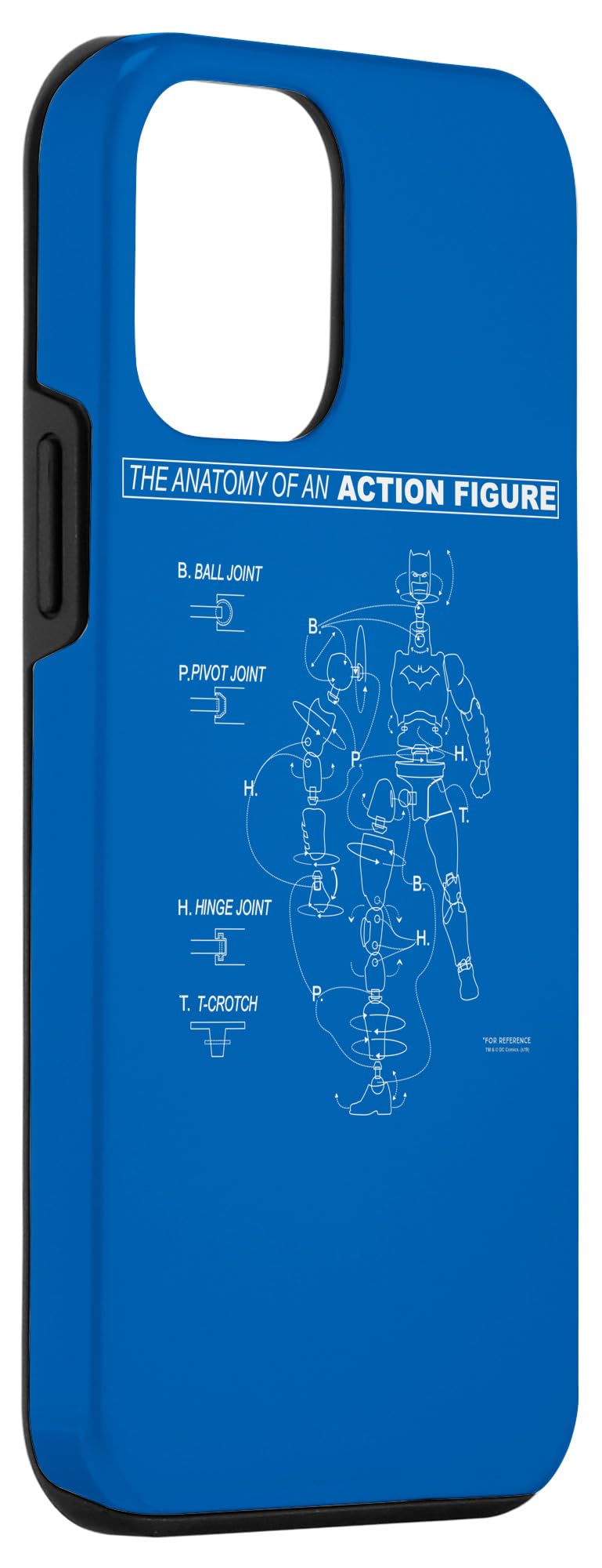 iPhone 12 Mini Batman Action Figure Anatomy Case - Premium Superhero Phone Cover for iPhone 12 Mini - Perfect for DC Comics Fans, Collectors & Everyday Protection