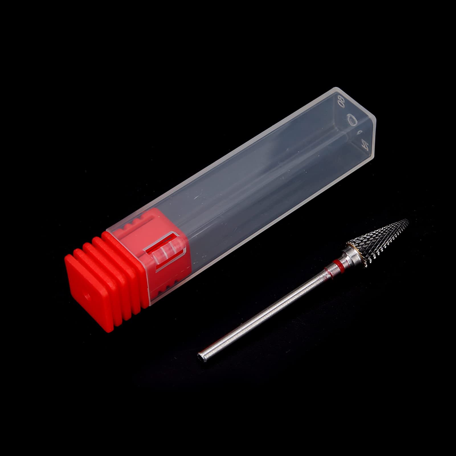 Tungsten Steel Manicure Drill Bits for Nail Art - Pedicure & Manicure Grinding Heads (Red) - Perfect for Salon & Home Use