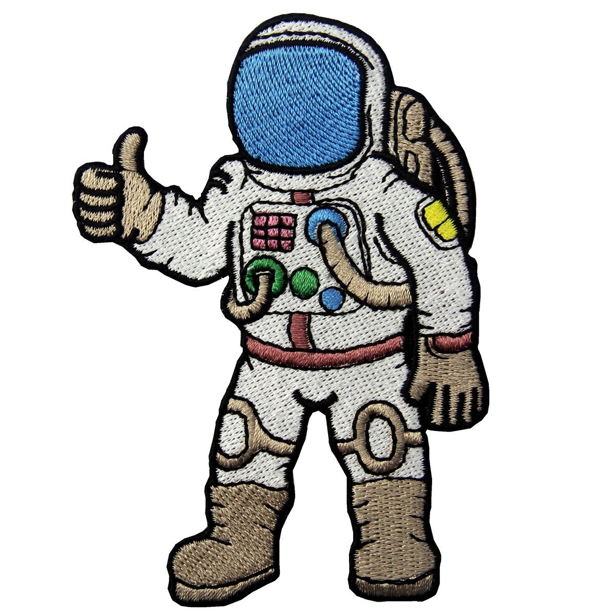 Astronaut Space Journey Embroidered Badge - Iron On & Sew On Patch for Jackets, Backpacks & DIY Crafts - NASA Inspired Astronaut Patch for Costumes & Space Enthusiasts