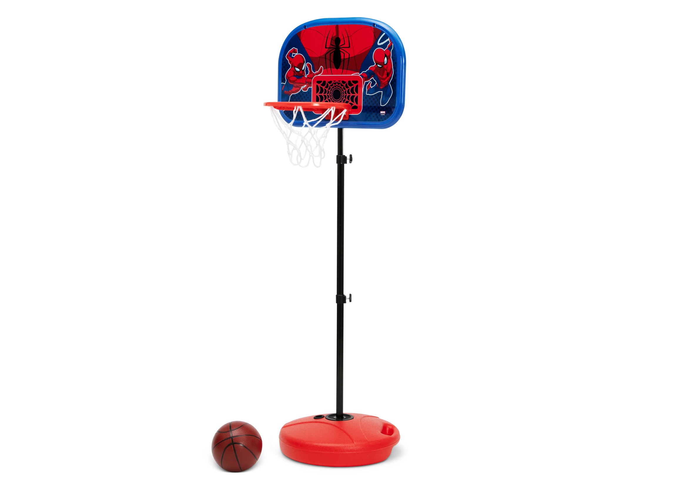 Spider-Man Basketball Hoop Set for Kids - Adjustable Height Indoor/Outdoor Toy for Boys & Girls - Perfect for Birthday Gifts & Backyard Play