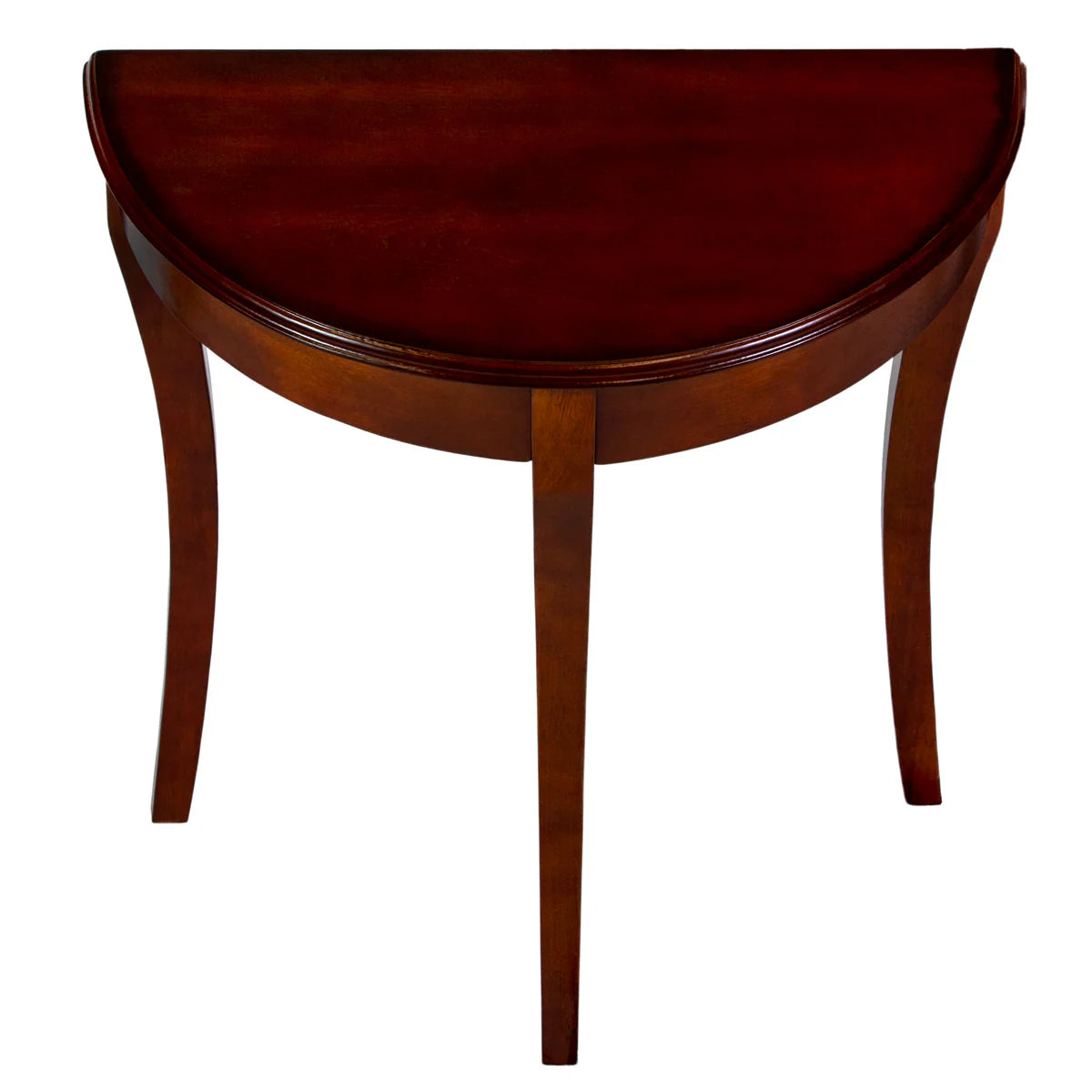 Cherry Finish Flower Display Table - Elegant Wooden Side Table for Home Decor, Living Room, or Entryway by All Things Cedar (HR01)
