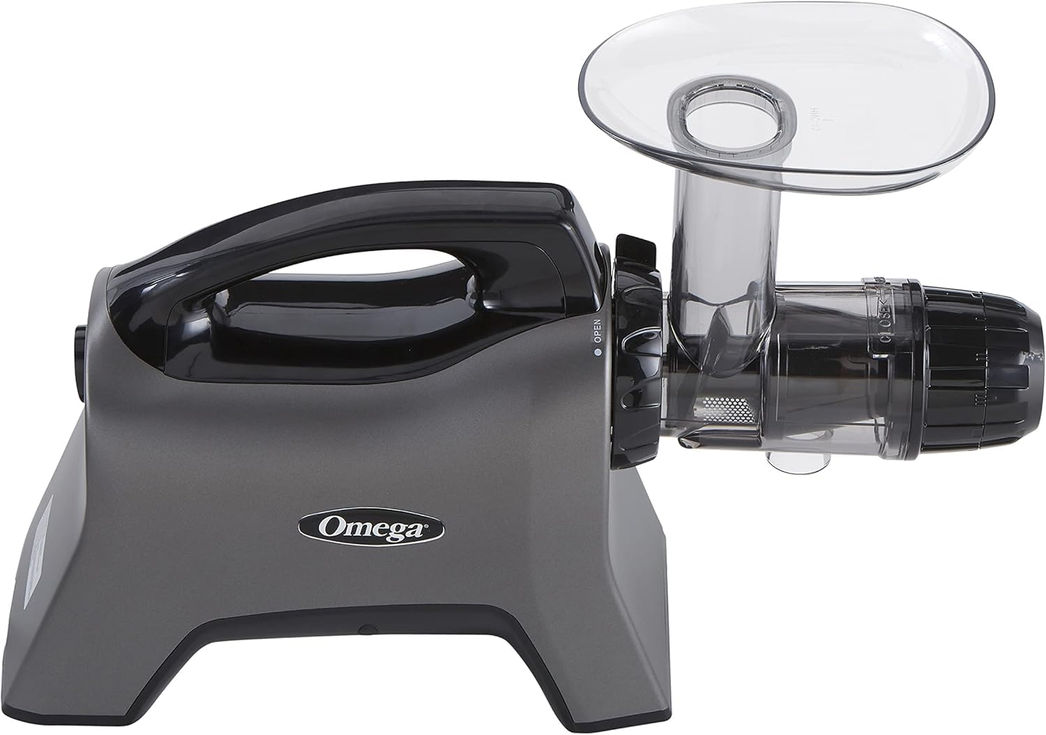 Omega Celery Juicer and Nutrition System - 200W Masticating Cold Press Juicer Machine with Adjustable Dial for Celery, Fruits & Vegetables - Perfect for Healthy Juicing at Home, Gym or Office (Silver)