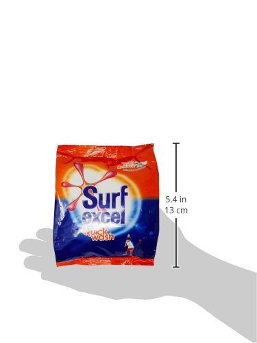 Surf Excel Quick Wash Detergent Powder with Lemon & Bleach - Powerful Stain Remover for Tough Stains (500g) - Ideal for Laundry, Clothes, and Household Cleaning