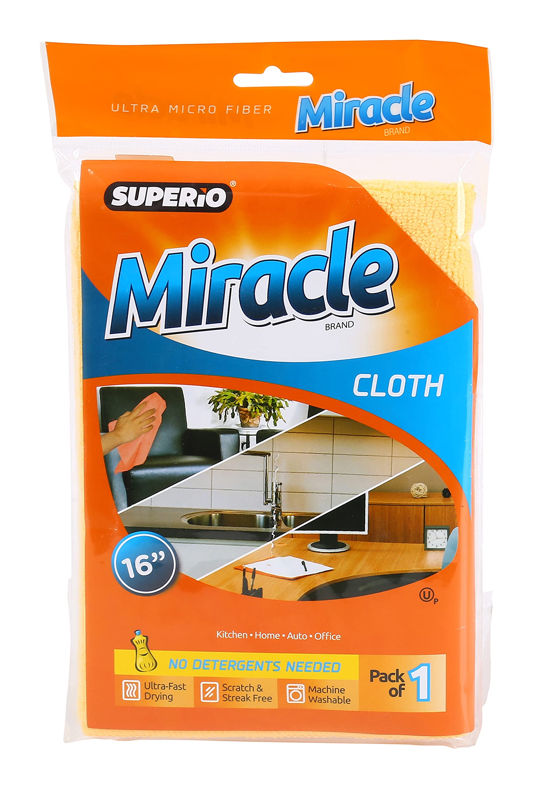 Premium Yellow Microfiber Cleaning Cloths - 16x16 Inch Super Absorbent, Lint-Free & Reusable - Perfect for Cars, Kitchen, Bathroom & Household Cleaning (12-Pack) - Streak-Free Shine Without Detergents - Ideal for Car Detailing, Glass Cleaning & Dusting Surfaces