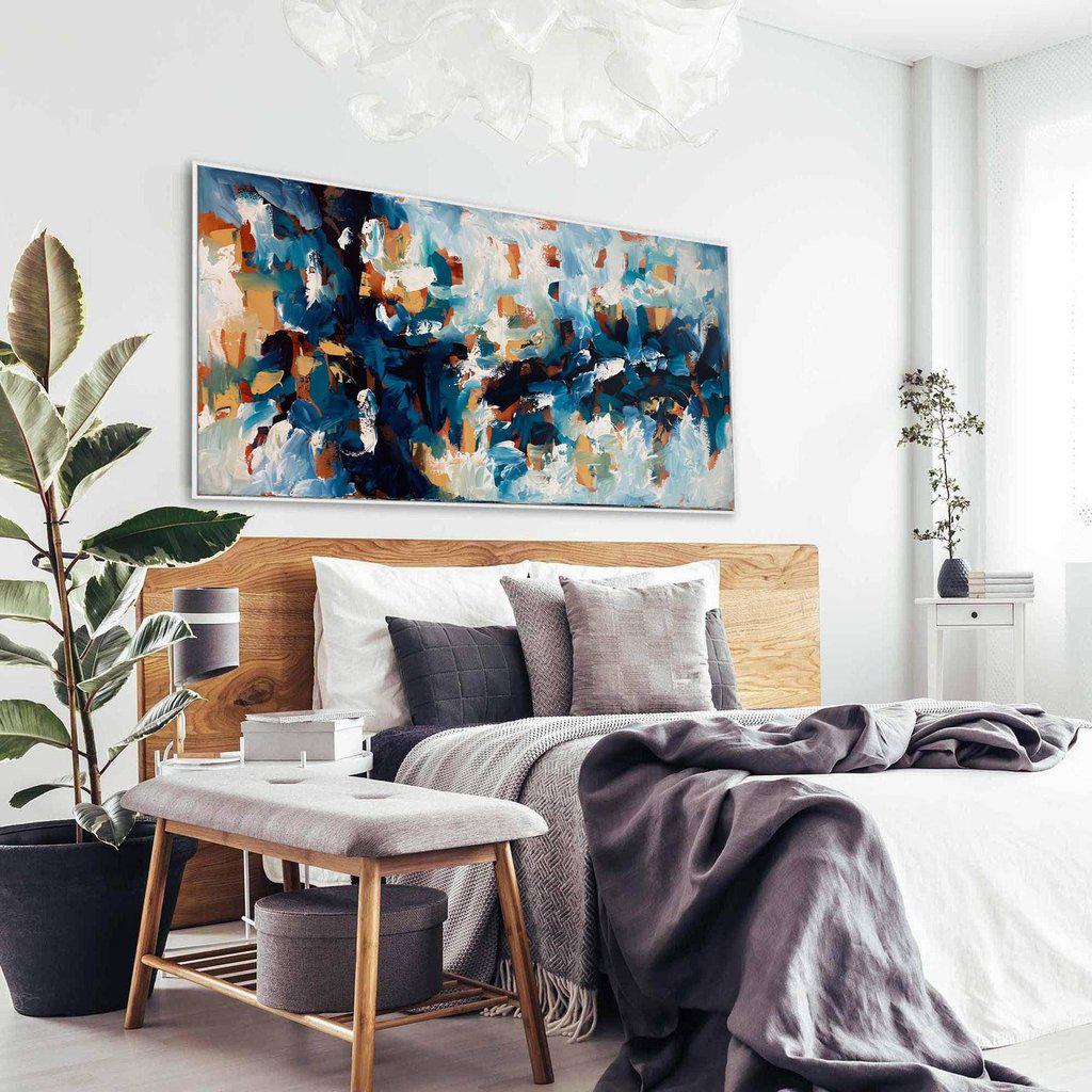 Shifting Tides Original Ocean Wave Painting - Handmade Wall Art for Living Room, Bedroom & Office Decor