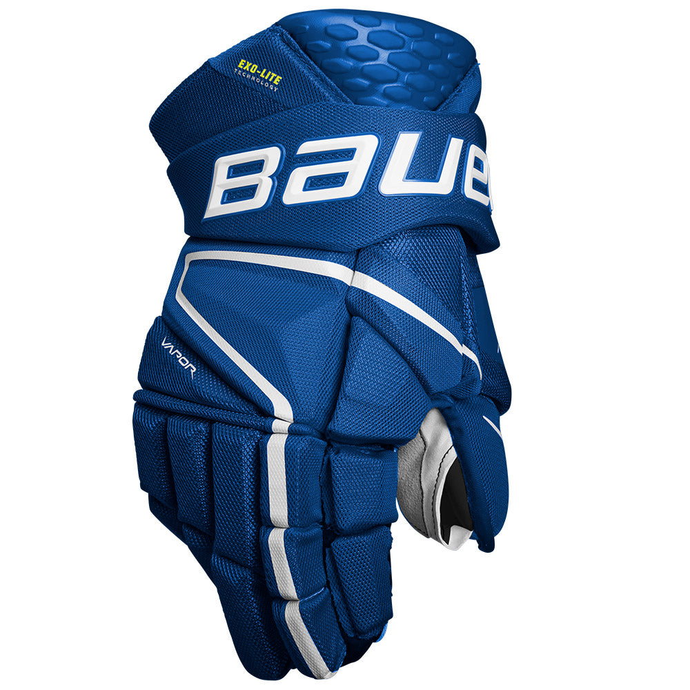 Bauer Vapor HyperLite Senior Ice Hockey Gloves - Lightweight Protective Gear for Hockey Players - Perfect for Games & Practice Sessions