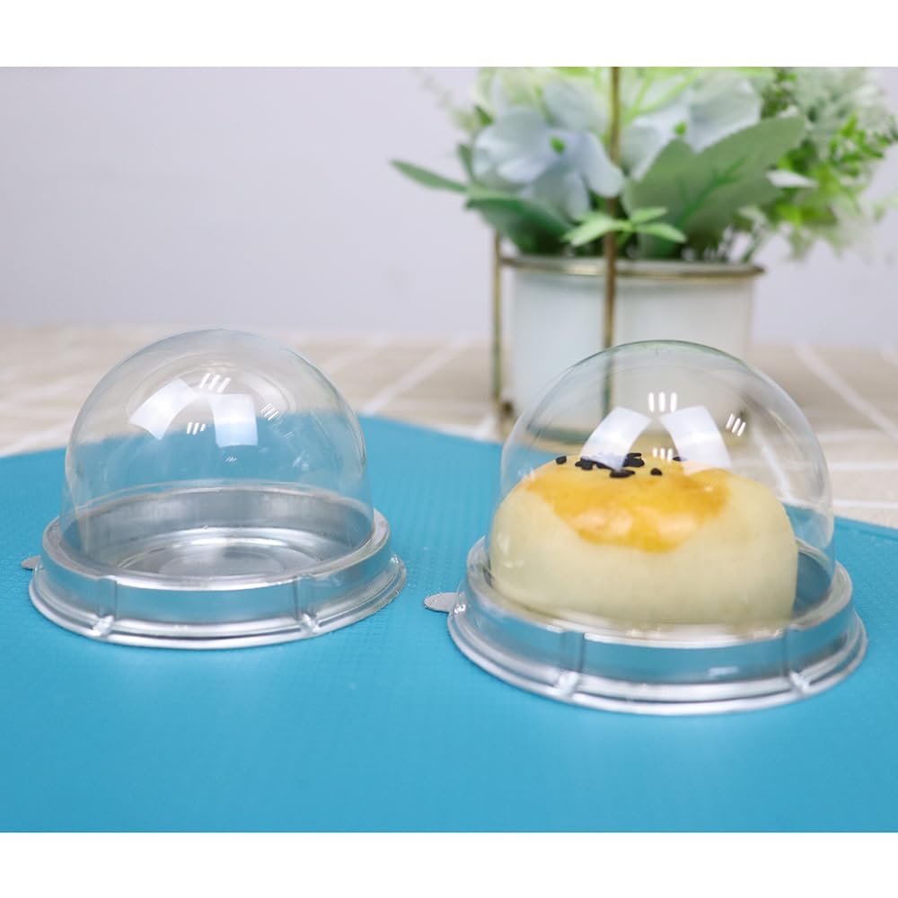 Clear Plastic Mini Cupcake Boxes 50-Pack - Wedding & Party Supplies