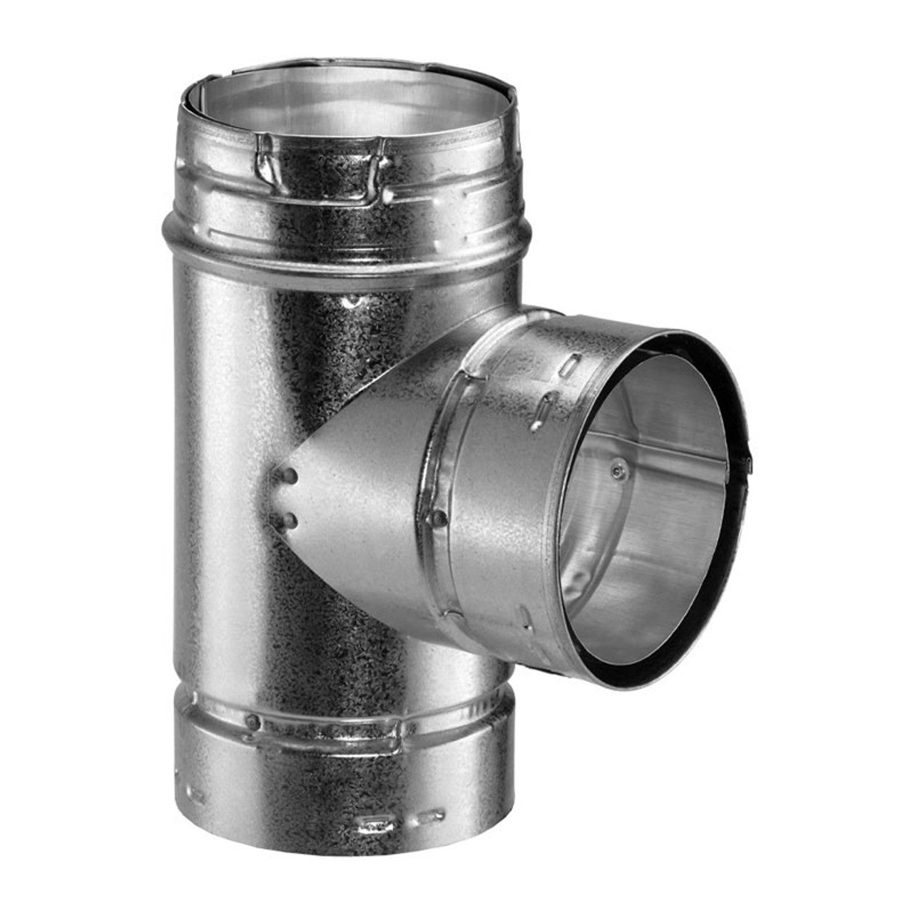 3 Type B Gas Vent Tee - 3GVT Stainless Steel Vent Pipe Fitting for Water Heaters & Furnaces - Perfect for Home Heating System Installation & Repair
