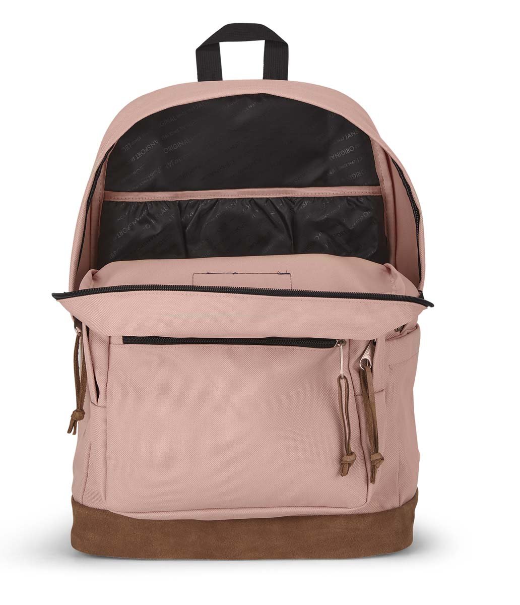 JanSport Right Pack Backpack - Lightweight Laptop Backpack for School & Travel, Misty Rose | Durable Bookbag for College Students & Professionals | Perfect for Commuting, Hiking & Everyday Use