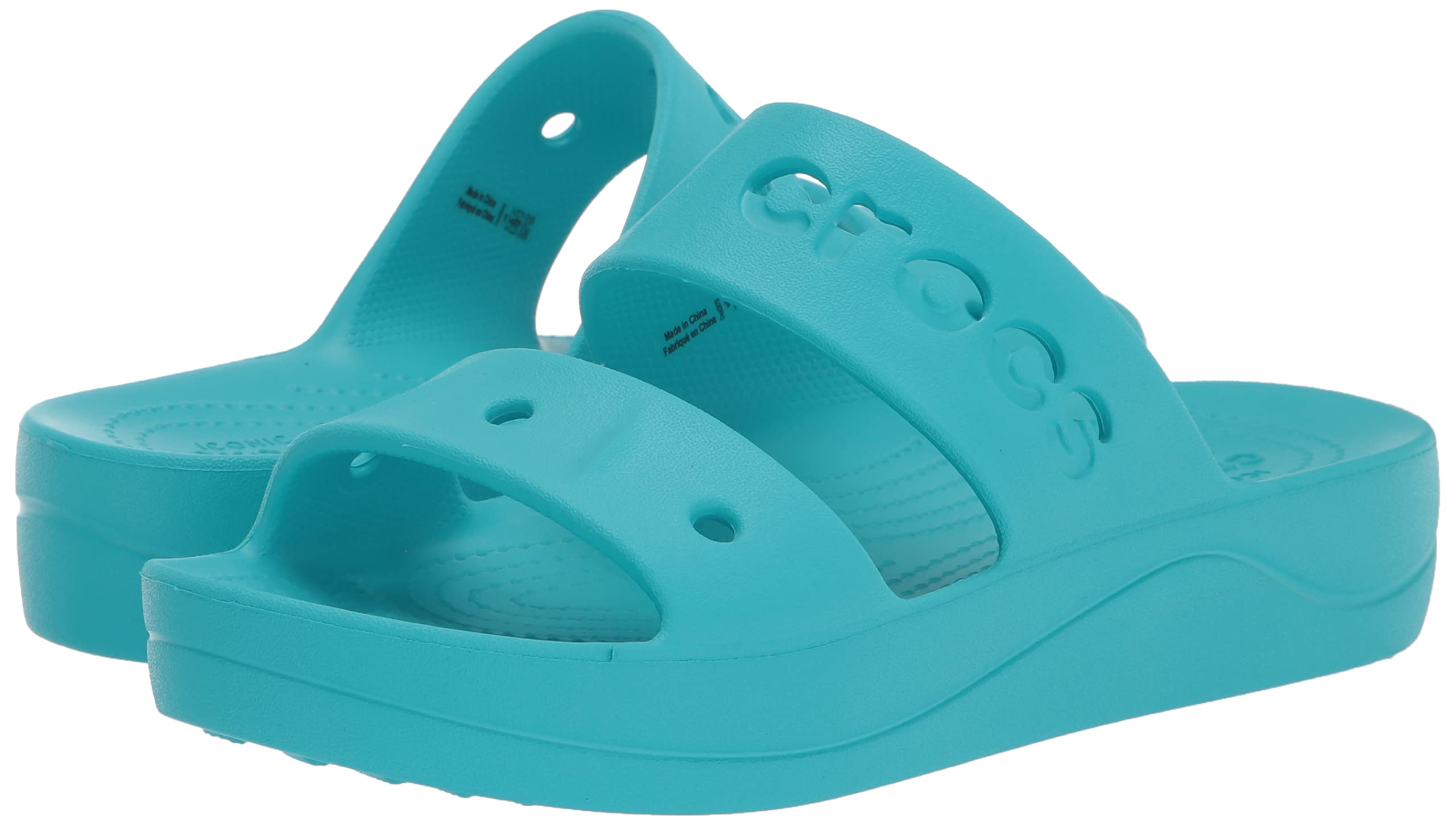 Crocs Women's Baya Platform Sandals - Comfortable Slip-On Clogs for Women | Perfect for Beach, Pool, and Casual Summer Outfits