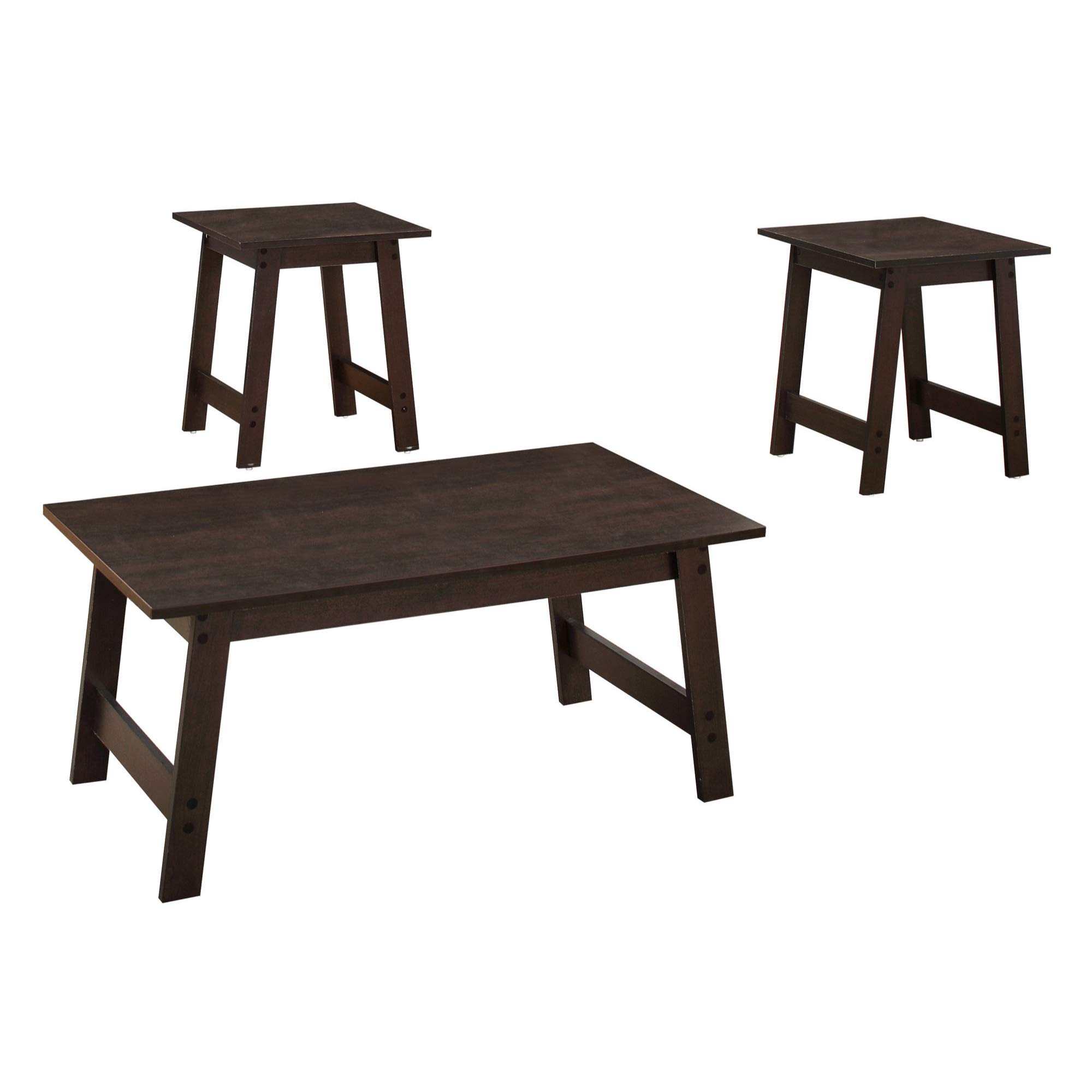 Ergode 3-Piece Dining Table Set - Espresso Finish for Kitchen, Dining Room, or Small Space - Durable & Stylish Wooden Table with Chairs - Perfect for Family Meals, Entertaining, or Home Office Use