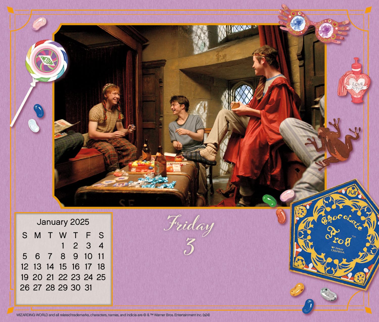 2025 Harry Potter Day-at-a-Time Box Calendar - Official Wizarding World Desk Planner for Daily Inspiration & Magic (Perfect for Office, Home, School & Gift)