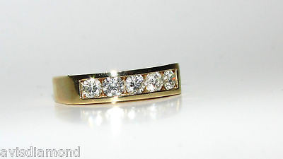 1.00ct Diamond Band Ring 14K Gold Classic Channel Setting - Elegant Wedding, Anniversary & Engagement Jewelry for Women
