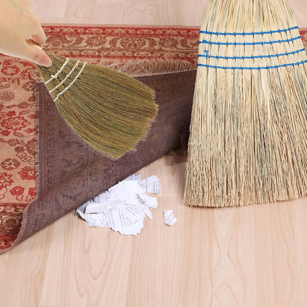 3-Piece Mini Cleaning Broom Set - Small Hand Broom & Dustpan for Kitchen, Desk, Home - Portable Straw Broom for Dust Removal, Quick Cleanup - Ideal for Countertops, Tables, and Tight Spaces