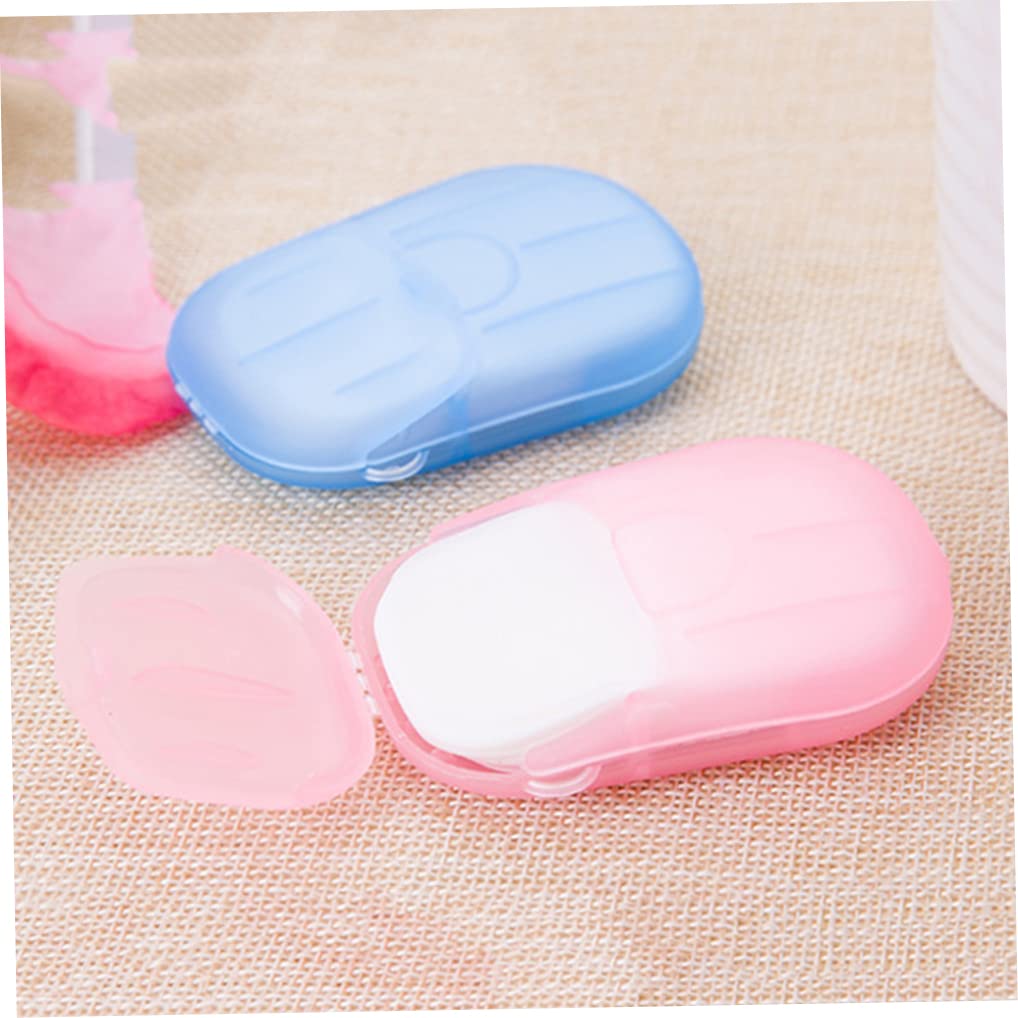 100 Sheets Portable Disposable Paper Soap - Travel Size Foaming Film Soap for Camping, Hiking & Outdoor Activities (5 Pack) - Perfect for Hand Washing On-The-Go, Emergency Kits & Hygiene While Traveling