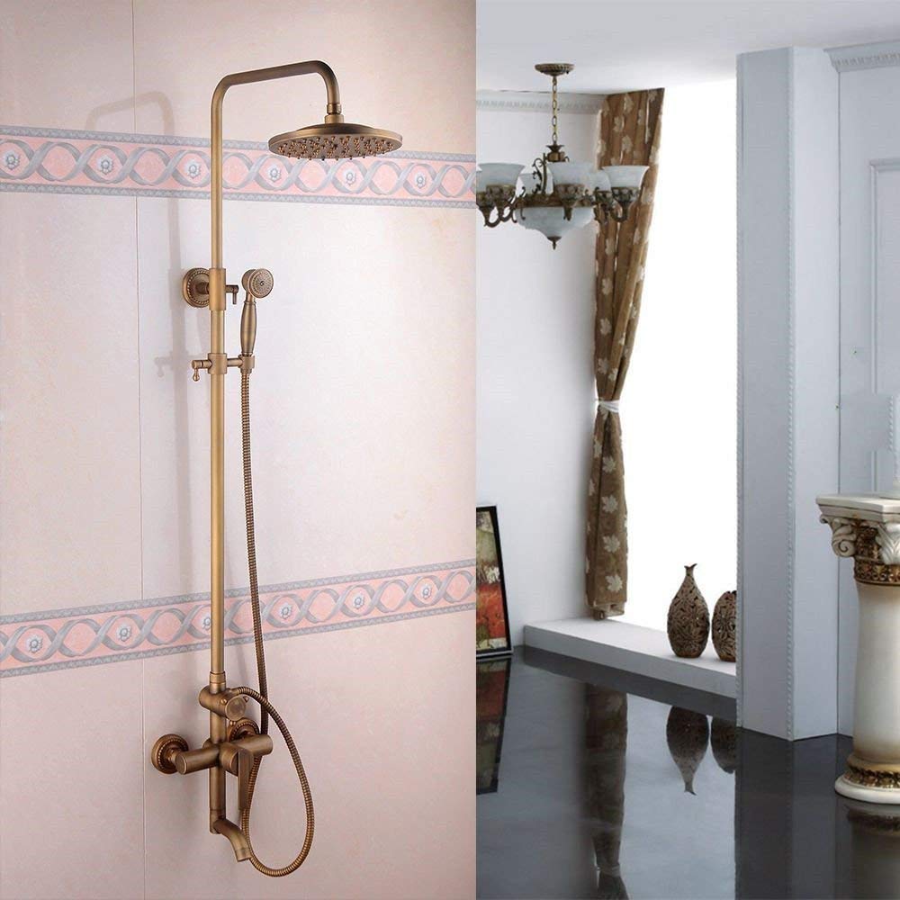 Antique Copper Basin Mixer Tap - Waterproof Bathroom & Kitchen Faucet with Water Filter | Vintage Style Sink Faucet for Home, RV, and Outdoor Use