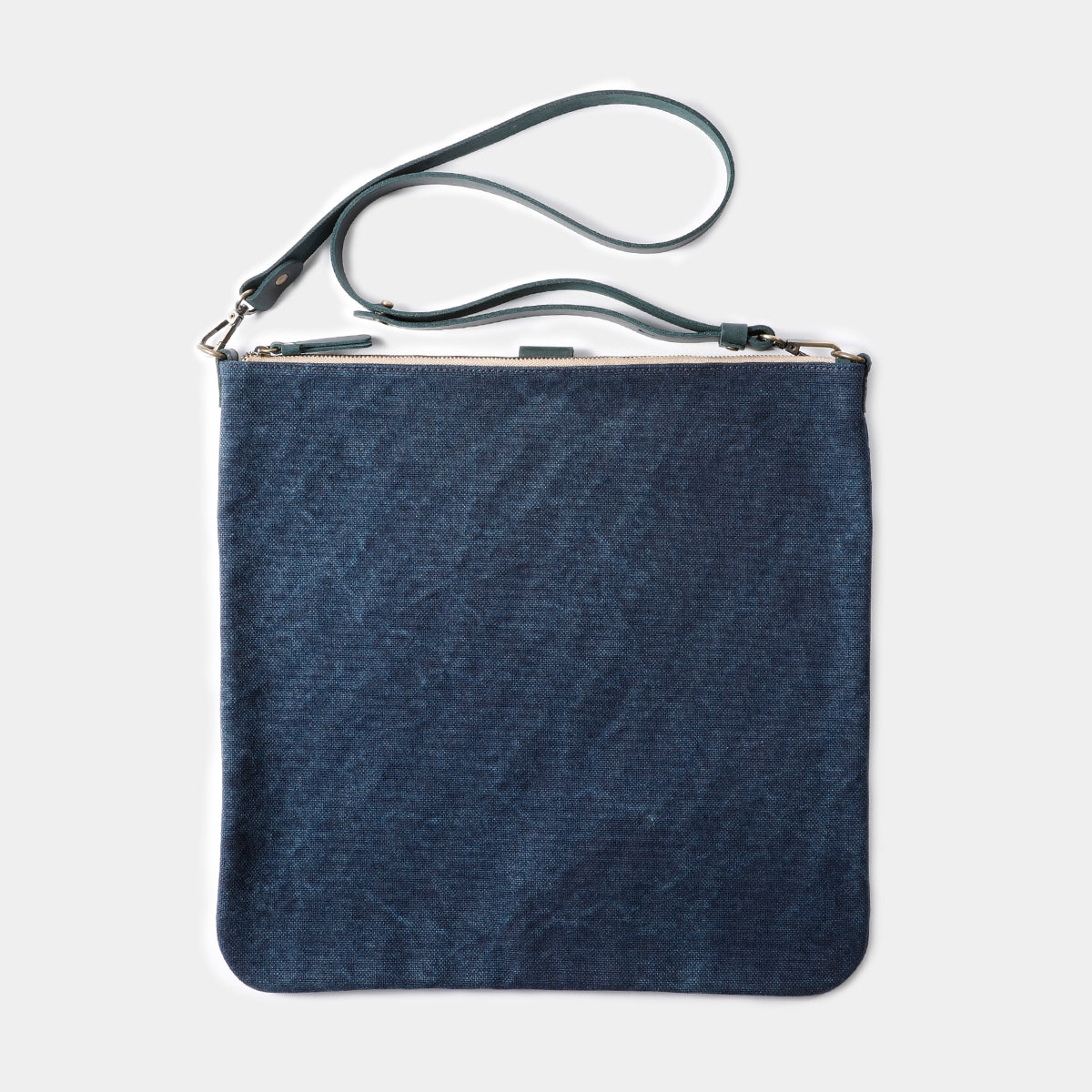 TRAVELER'S COMPANY Canvas Shoulder Bag - Medium Size in Blue | Durable Travel & Everyday Carry Bag for Commuting, Work & Outdoor Adventures