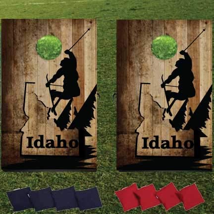 Idaho Cornhole Game Set - Premium Outdoor Bean Bag Toss with Custom State Design - Perfect for Backyard Parties, Tailgating & Family Gatherings