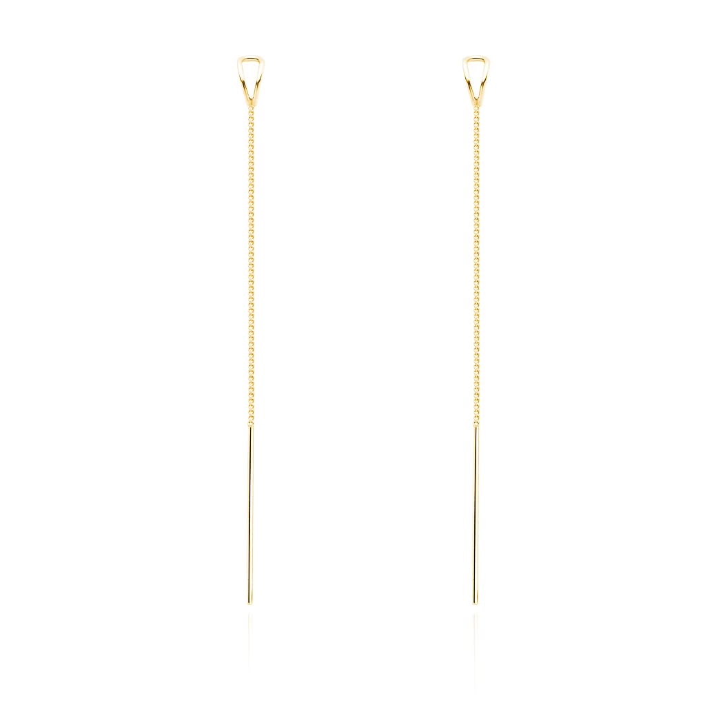 SLUYNZ 925 Sterling Silver Threader Dangle Earrings for Women & Teens - Long Tassel Line Earrings - Perfect for Parties, Weddings & Everyday Wear