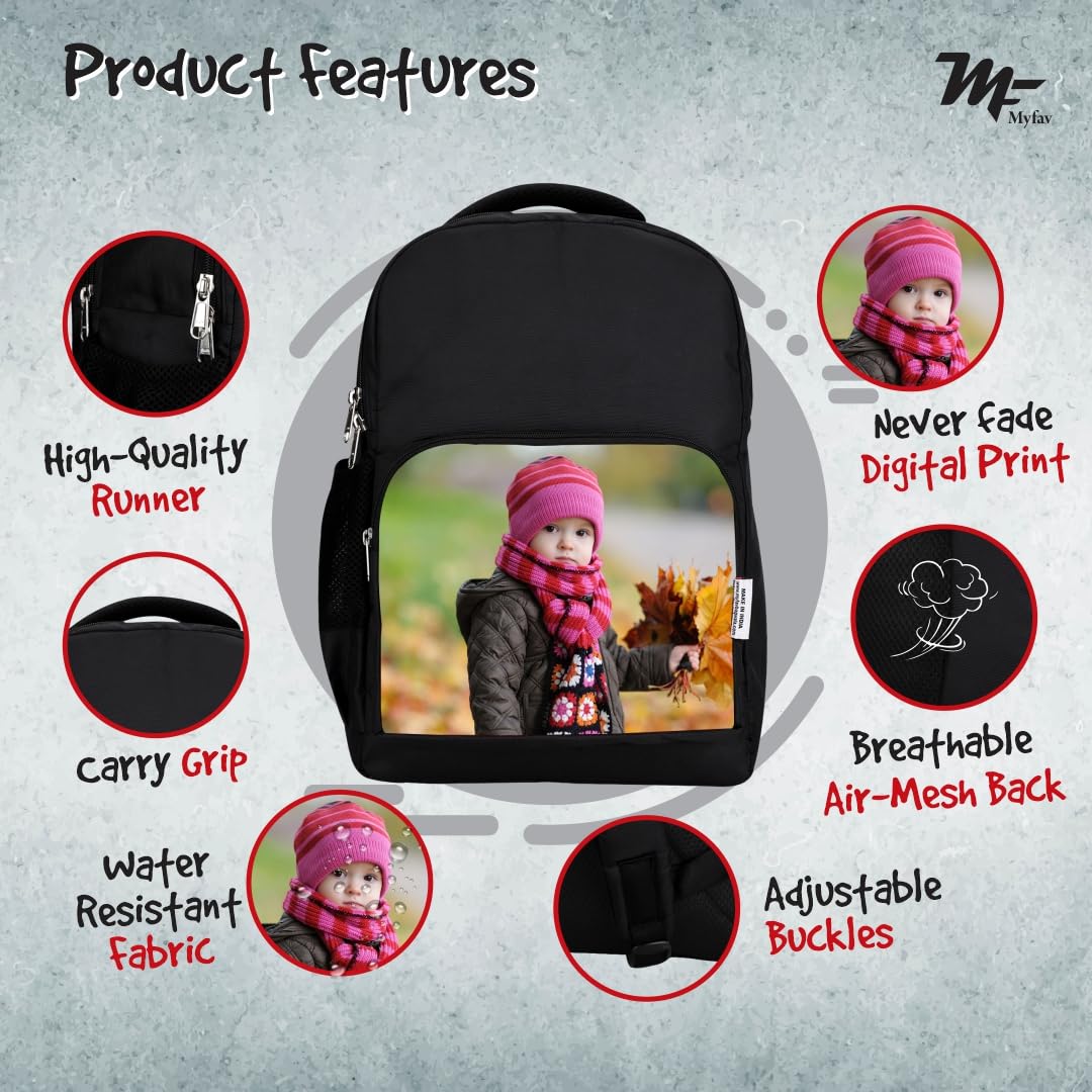 Custom Printed Personalized Backpack for Kids Ages 2-10 | School Backpack for Boys & Girls | Durable Daycare, Picnic & Travel Bag | Perfect for Preschool, Kindergarten & Outdoor Adventures