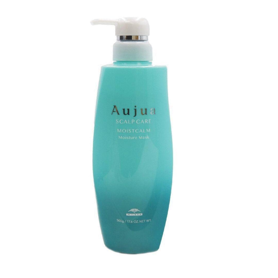 Aujua Moist Calm Moisturizing Hair Mask for Dry & Itchy Scalp - 500ml Deep Hydration Treatment | Repair Damaged Hair at Home or Salon