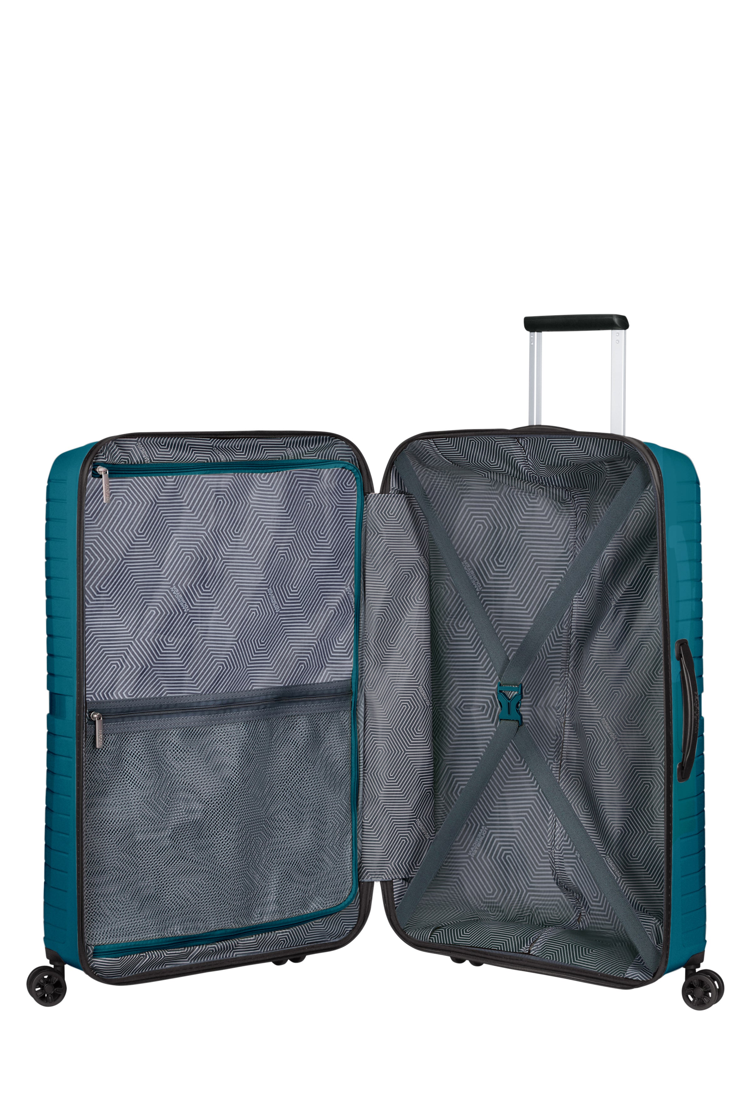 American Tourister Airconic 30-Inch Large Hardside Spinner Suitcase - Deep Ocean Blue | Perfect for International Travel & Long Trips