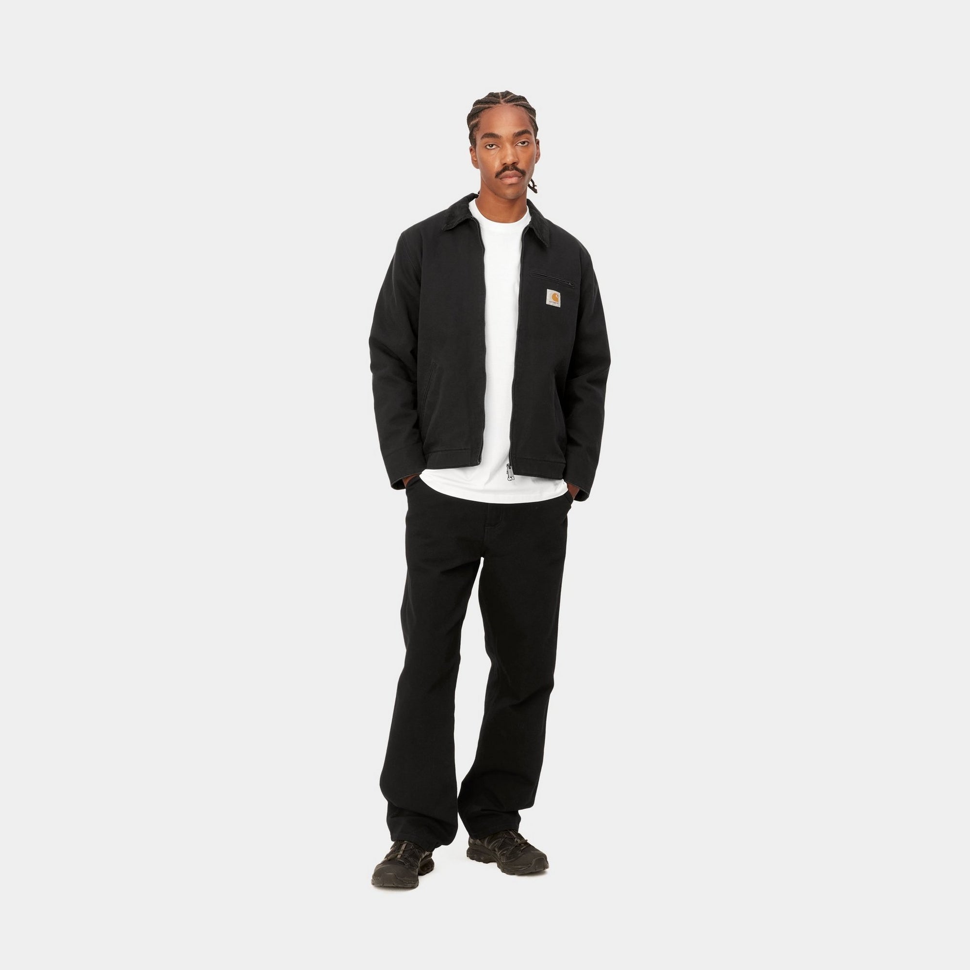 Dearborn Canvas Simple Pants for Men & Women - Comfortable Black Casual Trousers for Everyday Wear, Office & Outdoor Activities