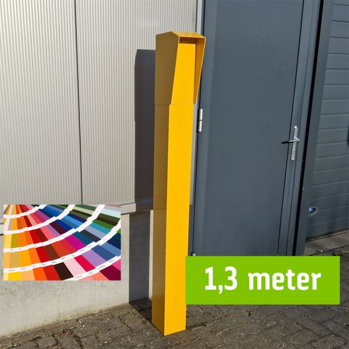 130cm Intercom Column with Double-Layer Powder Coating - 15x15cm for Secure Entry Systems & Apartment Buildings