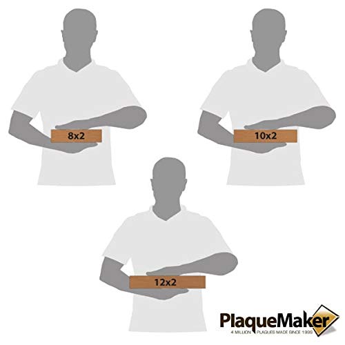 Premium Copper Office Plates (10 x 2 Inch) - Elegant Desk Name Plates for Professional Workspaces, Reception Desks & Corporate Gifts