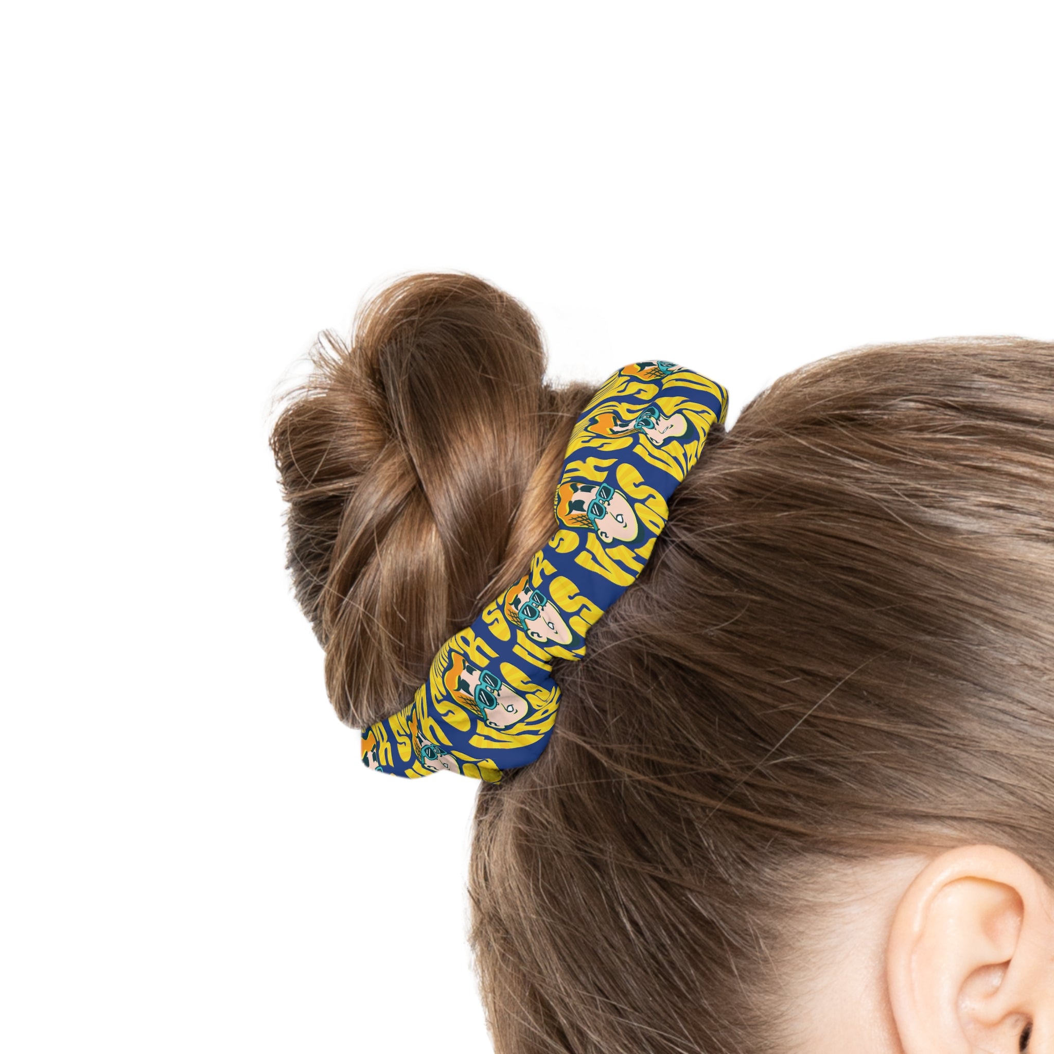 Archie Summer Vibes Scrunchie Hair Tie with Archie Andrews Print - Cute Hair Accessories for Women & Girls, Perfect for Summer Outfits, Beach Days & Casual Wear