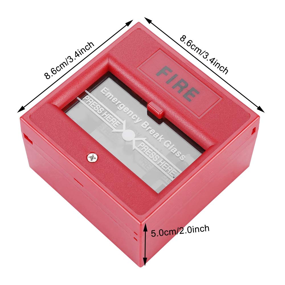 Emergency Alarm Button - Plastic Security Panic Button for Home & Office Safety - Fire Exit Release & Glass Break Alarm Switch - Ideal for Emergency Exits, Security Systems & Safety Drills