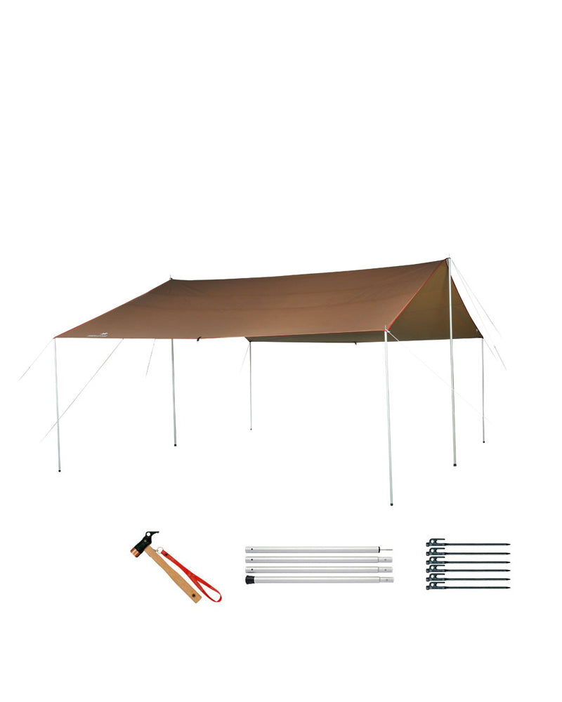Recta Tarp L Set - Waterproof Camping Tarp, Lightweight Outdoor Shelter for Hiking, Backpacking & Emergency Survival Gear | Perfect for Camping, Picnics & Beach Trips