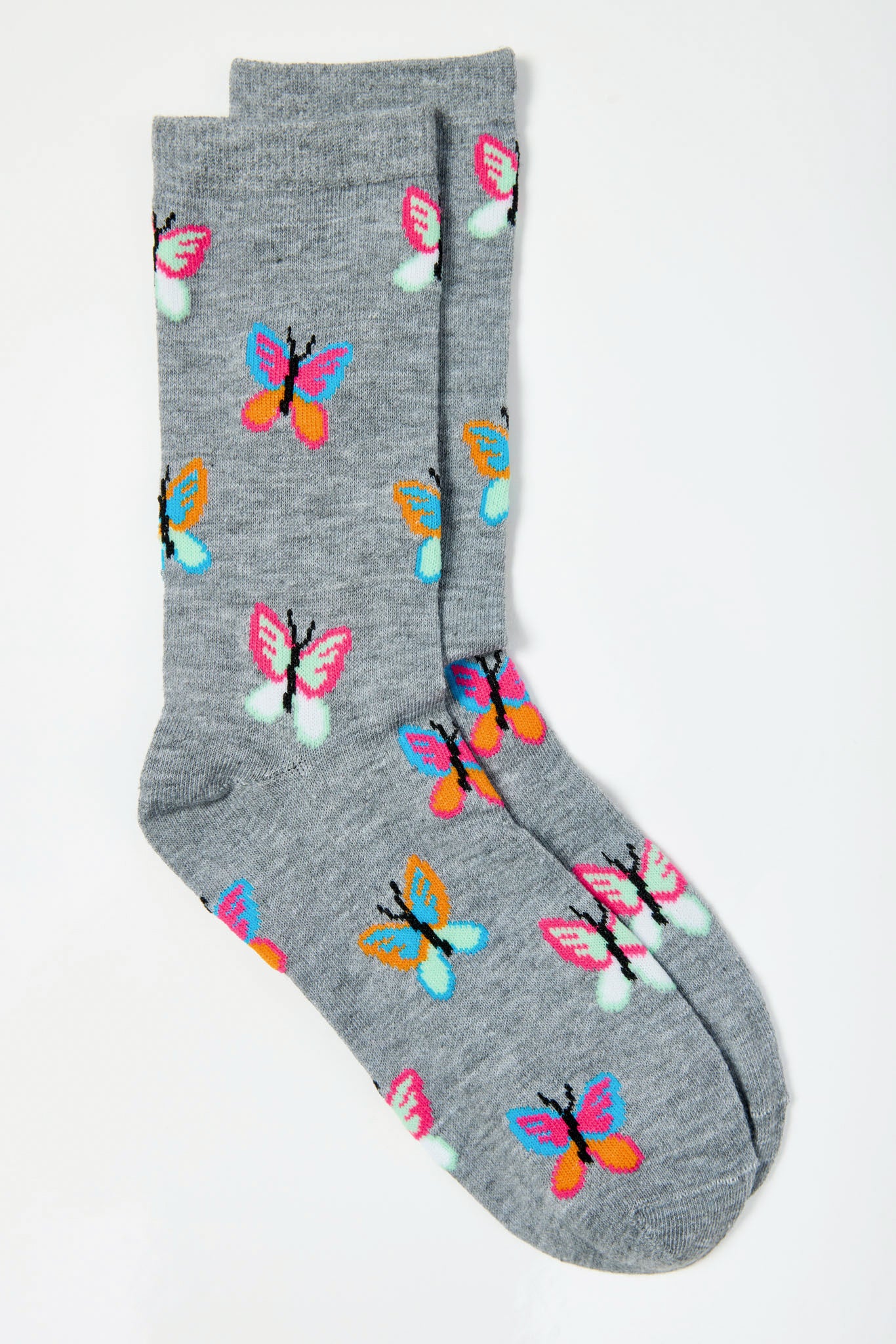 Butterfly Print Ankle Socks for Women - Cute & Comfortable 0697 - Perfect for Casual Wear, Gifts, and Everyday Fashion