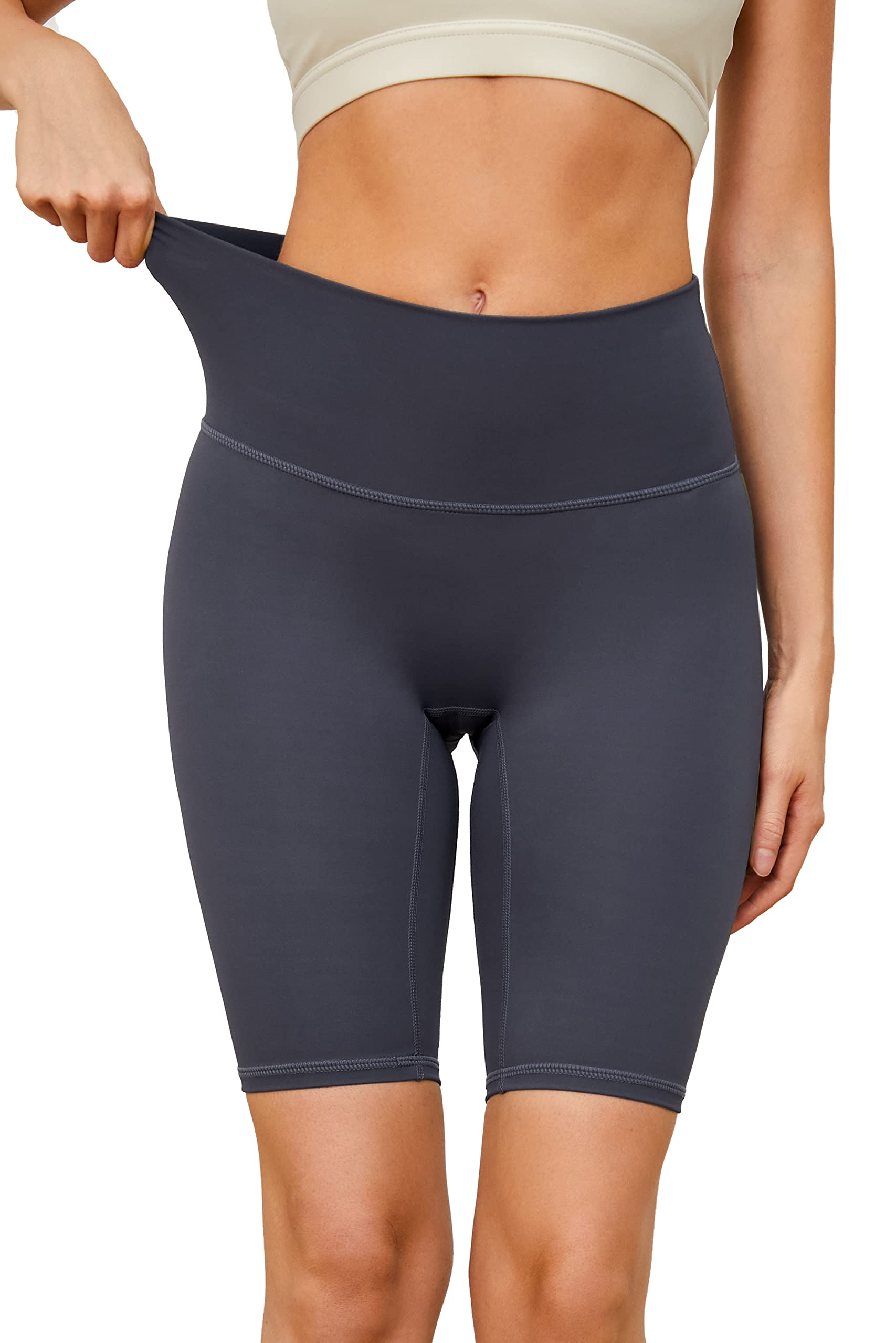 Sredhy Women's High Waisted Bike Shorts with Hidden Pocket - Compression Workout Yoga Running Cycling Athletic Gym Shorts for Women - Perfect for Yoga, Running, Cycling & Gym Workouts