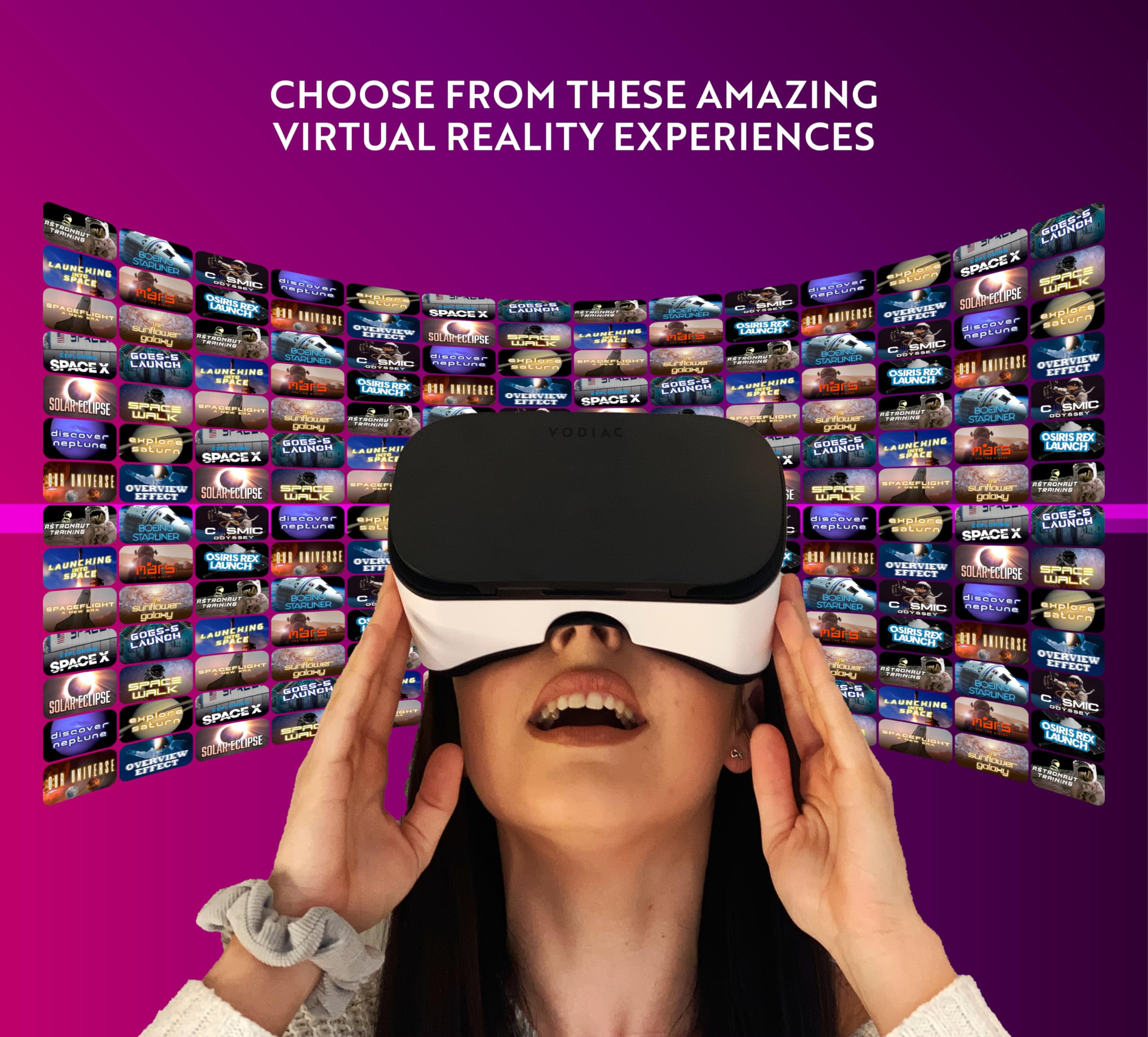 Kids VR Headset - STEM Educational Toy & Virtual Reality Adventure for Family Fun | Explore Solar System with Phone-Compatible VR Goggles | Perfect for Learning, Gaming & Interactive Playtime