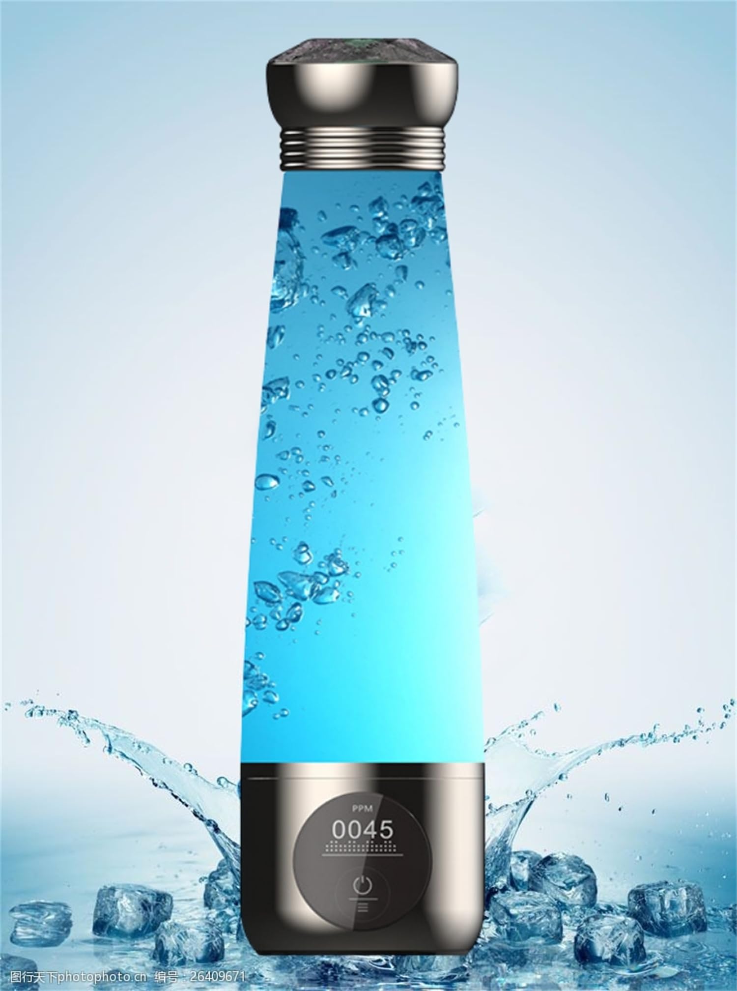 Hydrogen Water Bottle 3000ppb with PEM/SPE Tech for Home & Travel