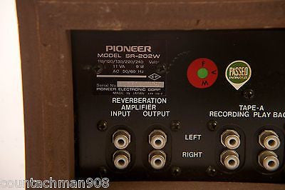 Pioneer SR 202W Reverberation Amplifier - Vintage Audio Equipment in Mint Condition for Home Studio & Music Production
