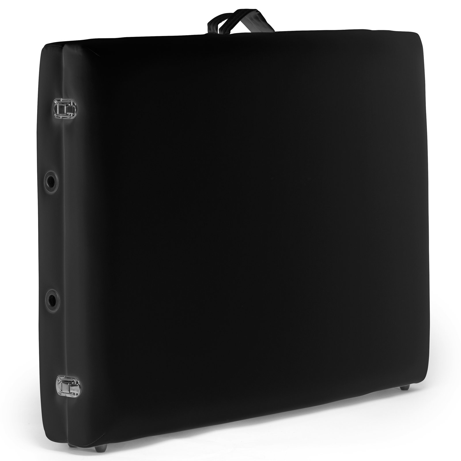 Saloniture Professional Portable Folding Massage Table with Carrying Case - Black | Lightweight & Adjustable for Home Spa, Physical Therapy & Mobile Massage Business