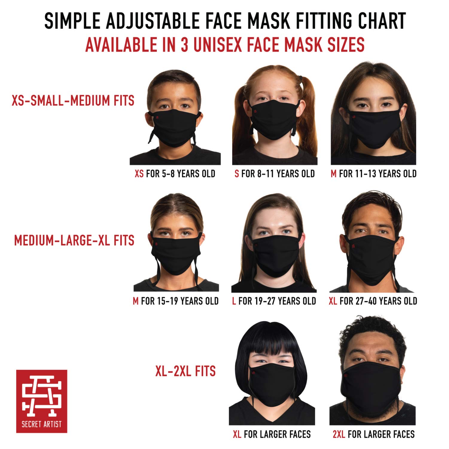 Adjustable Reusable Pink Cloth Face Mask for XLarge - 2XLarge Faces | Soft, Washable & Reversible | Made in USA | Perfect for Travel, Work & Daily Protection